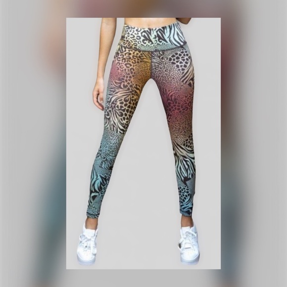 New Ombre Yoga Workout Leggings - Picture 4 of 4